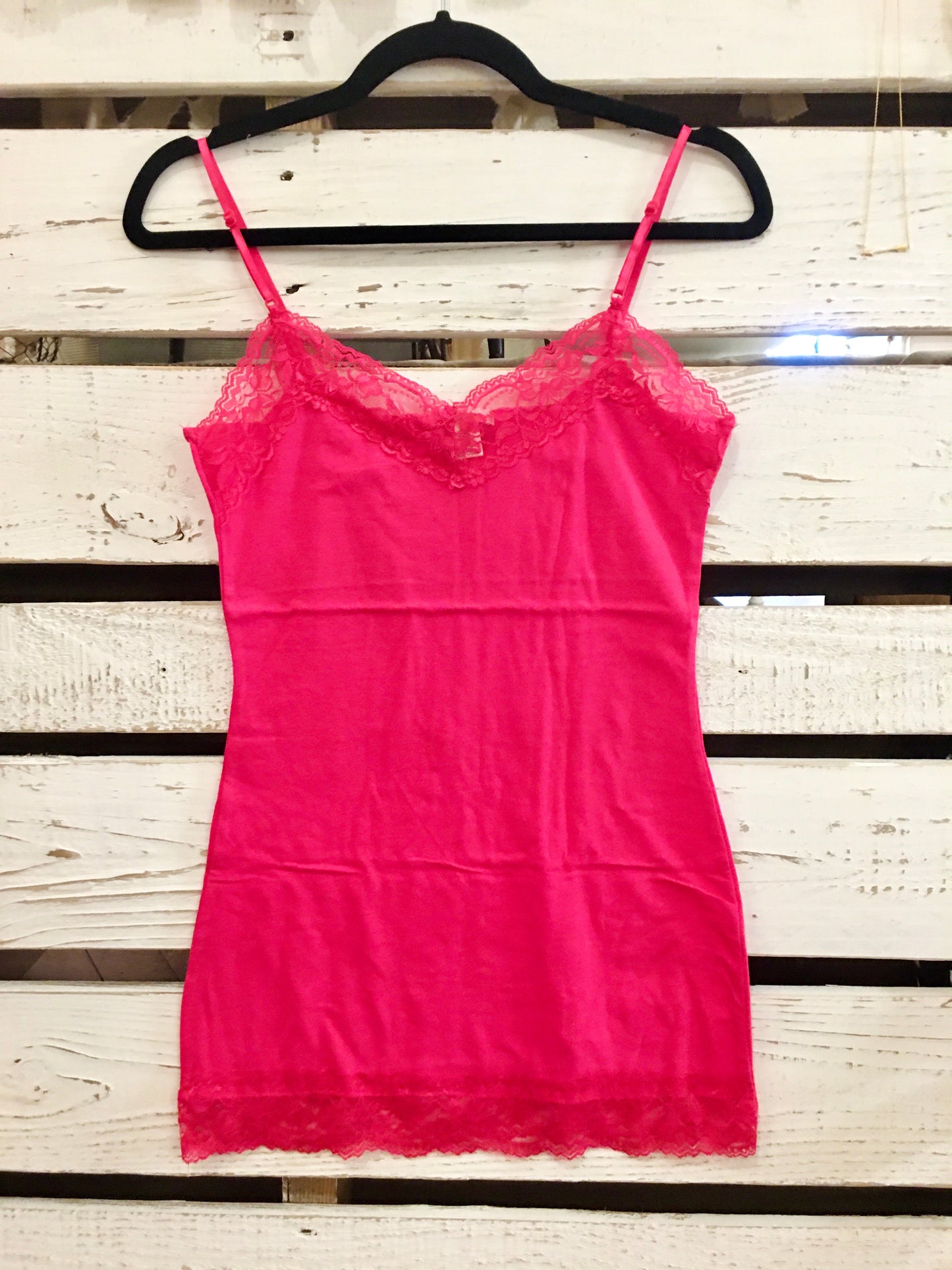 It Had to be You Lace Camisole in Bright Pink 2406