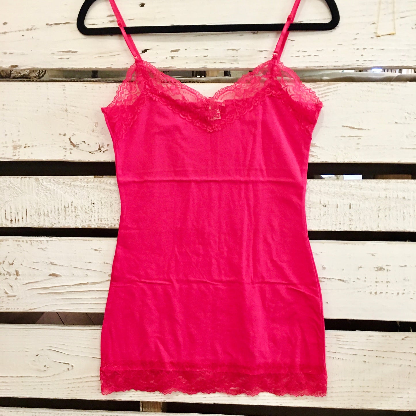 It Had to be You Lace Camisole in Bright Pink 2406