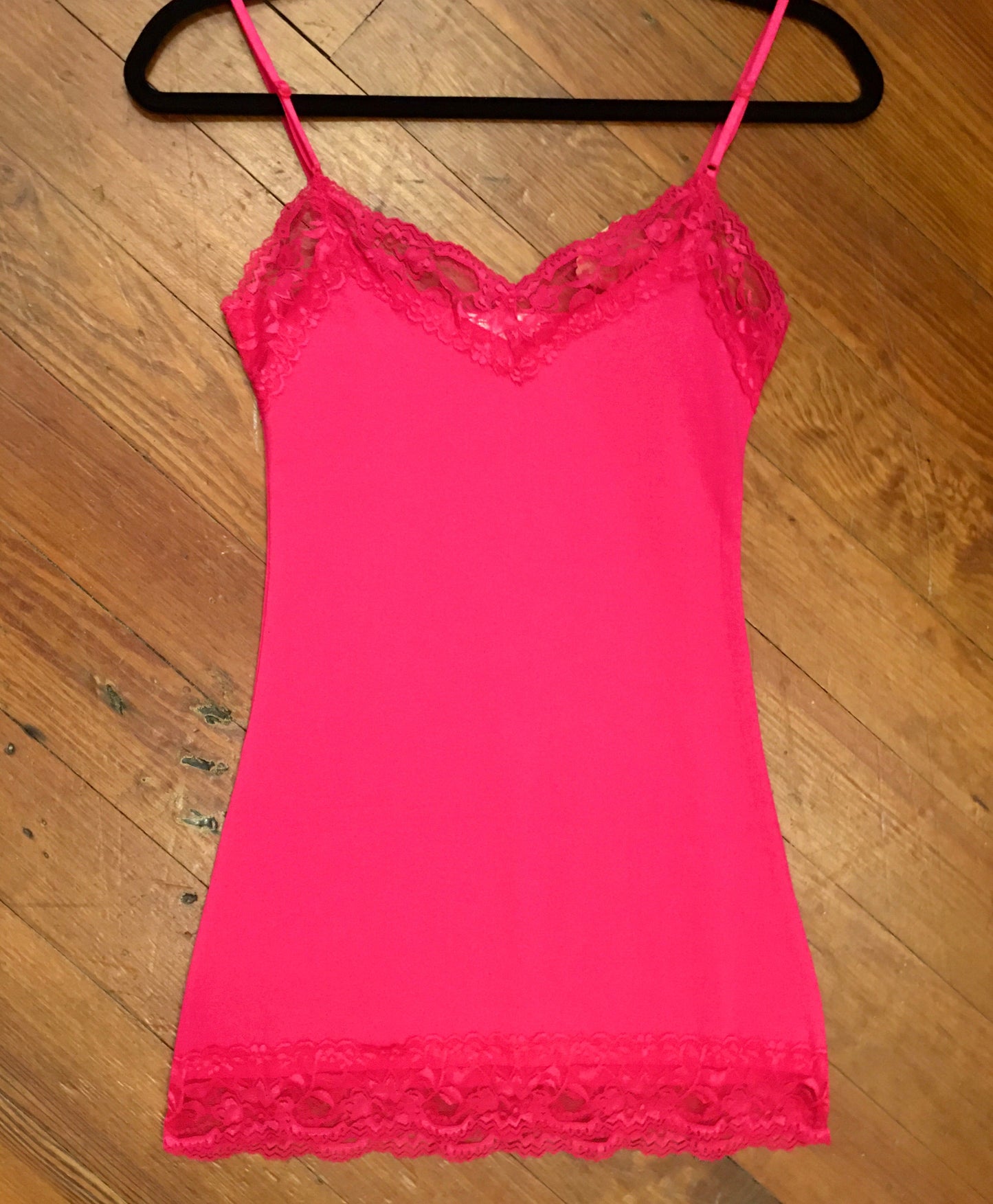 It Had to be You Lace Camisole in Bright Pink 2406