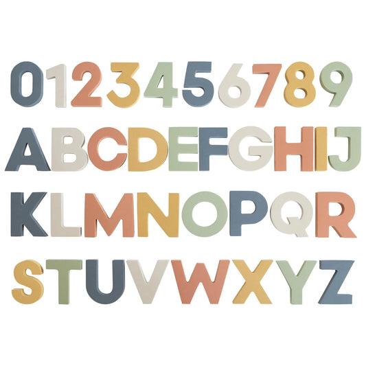 Mushie Letters and Numbers Bath Play Set