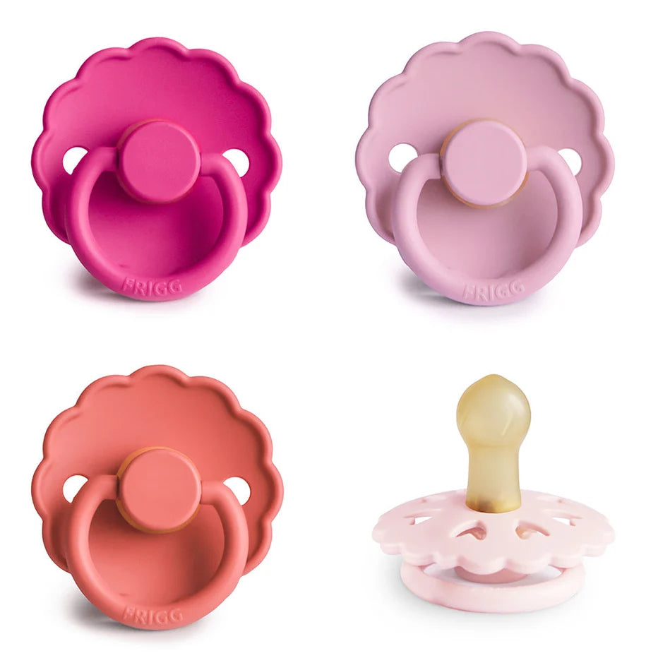 Mushie Natural Rubber Pacifier 4-Pack (varies)
