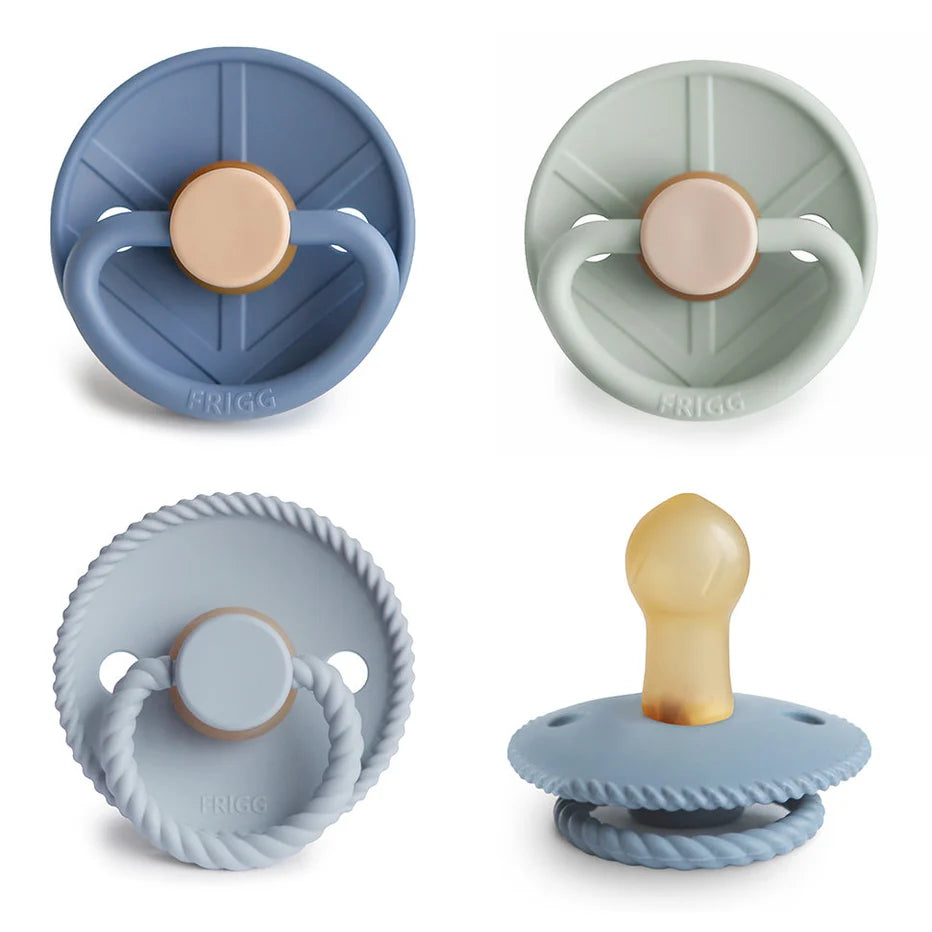 Mushie Natural Rubber Pacifier 4-Pack (varies)