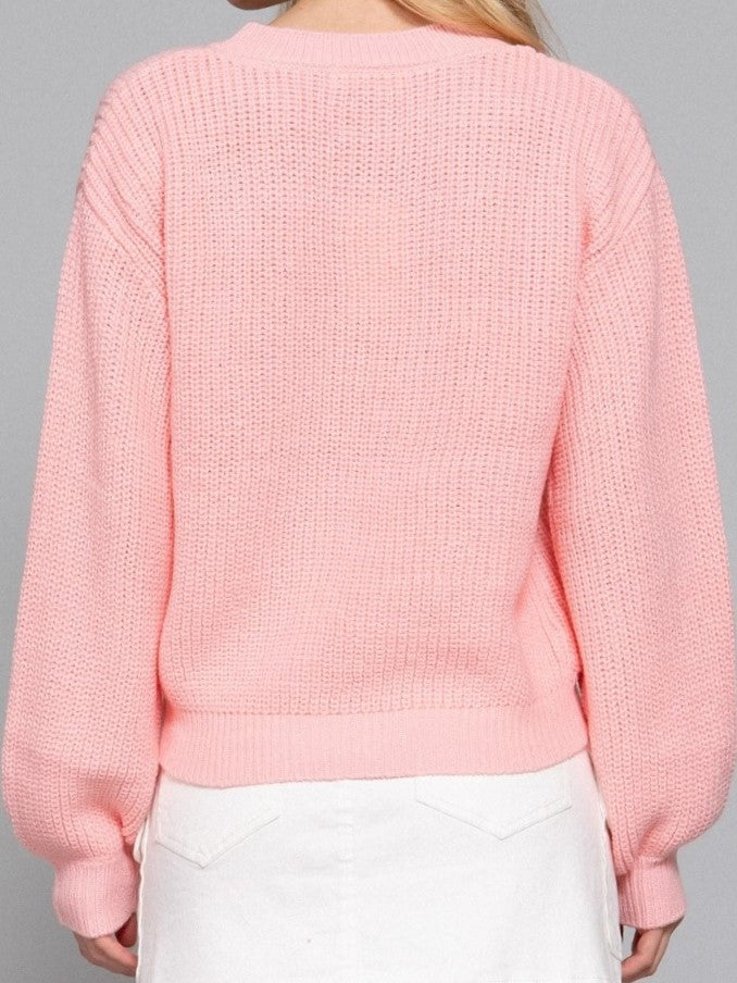 Pink Valentine Day Sweater