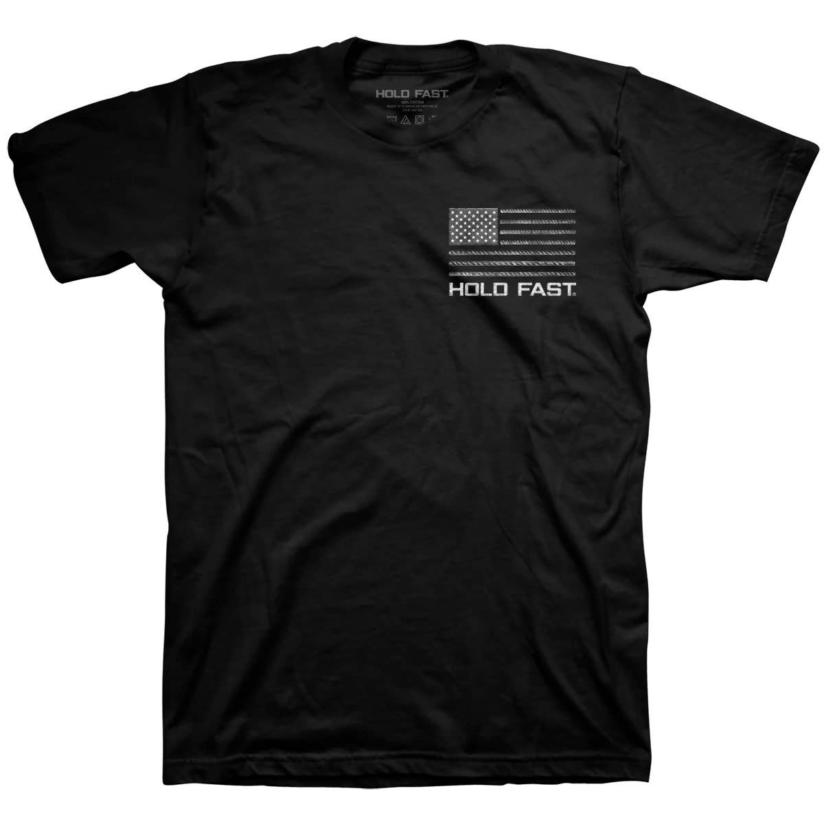 Rebar Flag Patriotic Tee Mens T-Shirt HOLD FAST