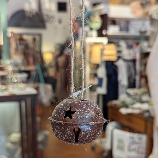 CWI Vintage Glitter Rusty 2" Jingle Bell Ornament