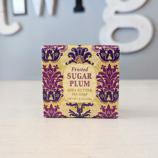 6.35oz Shea Butter Soap Bar - Frosted Sugar Plum