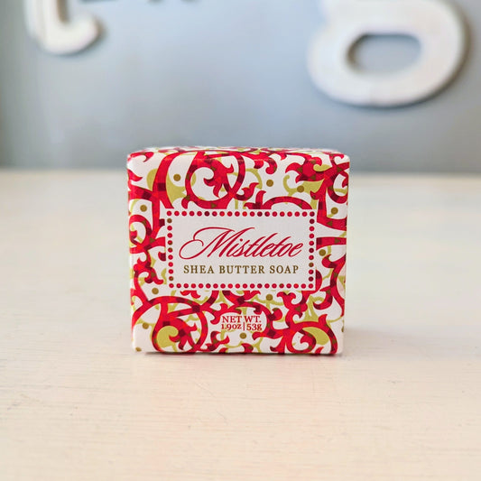 1.9oz Shea Butter Soap Bar - Mistletoe