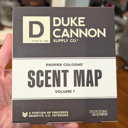Proper Cologne Scent Map 0.3oz Sampler 3-Pack (Sawtooth/Midway/Huron)
