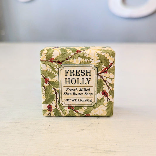 1.9oz Shea Butter Soap Bar - Fresh Holly