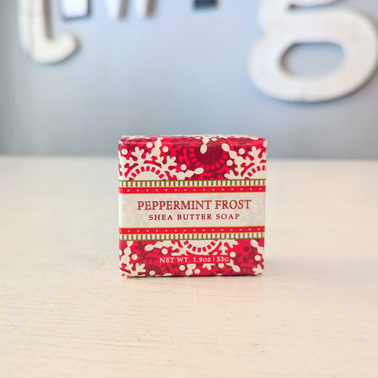1.9oz Shea Butter Soap Bar - Peppermint Frost