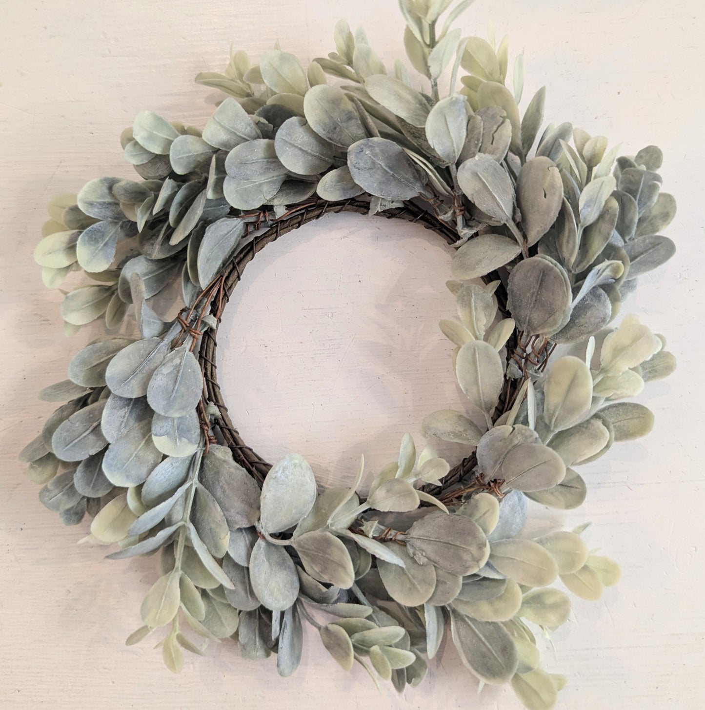 Ombre Boxwood Candle Ring, 3.5"