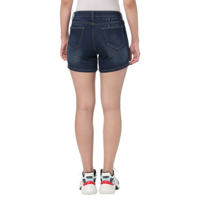 Taking a Chance on Love Distressed Denim Shorts 2795