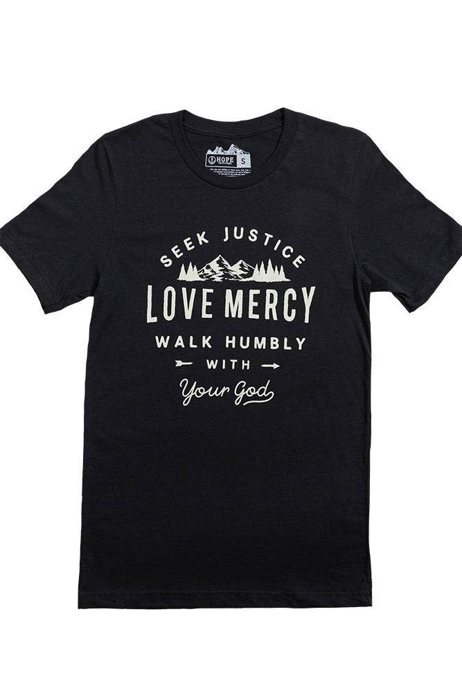 Seek Justice & Love Mercy Graphic Tee MEN