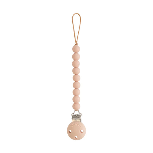 Mushie Silicone Pacifier Clip (varies)