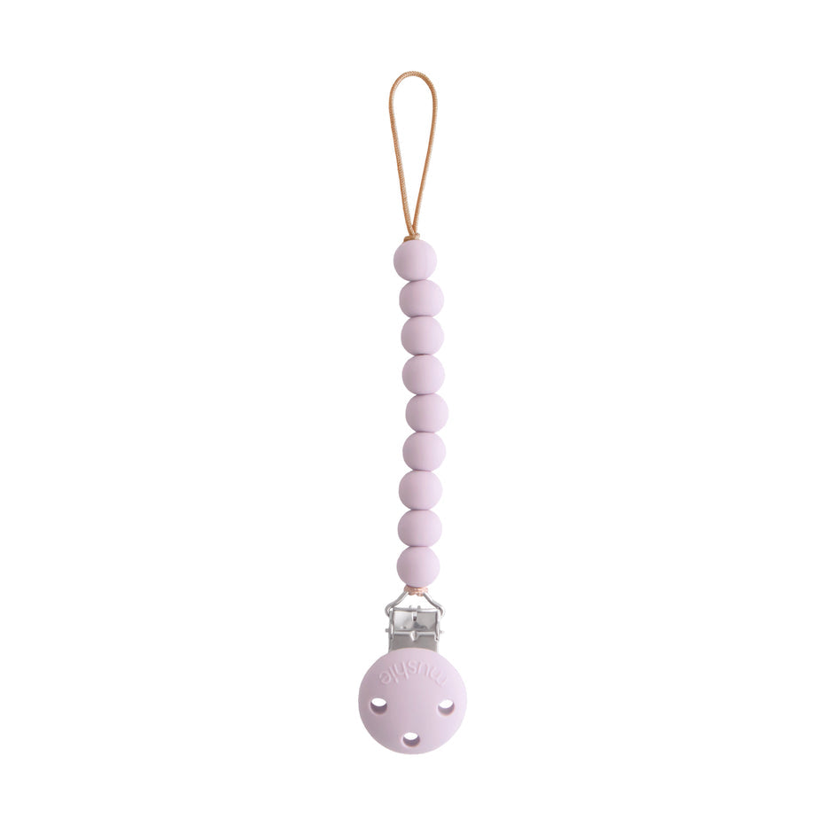 Mushie Silicone Pacifier Clip (varies)