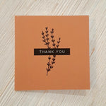 Cutesy Card - Thank You (orange)