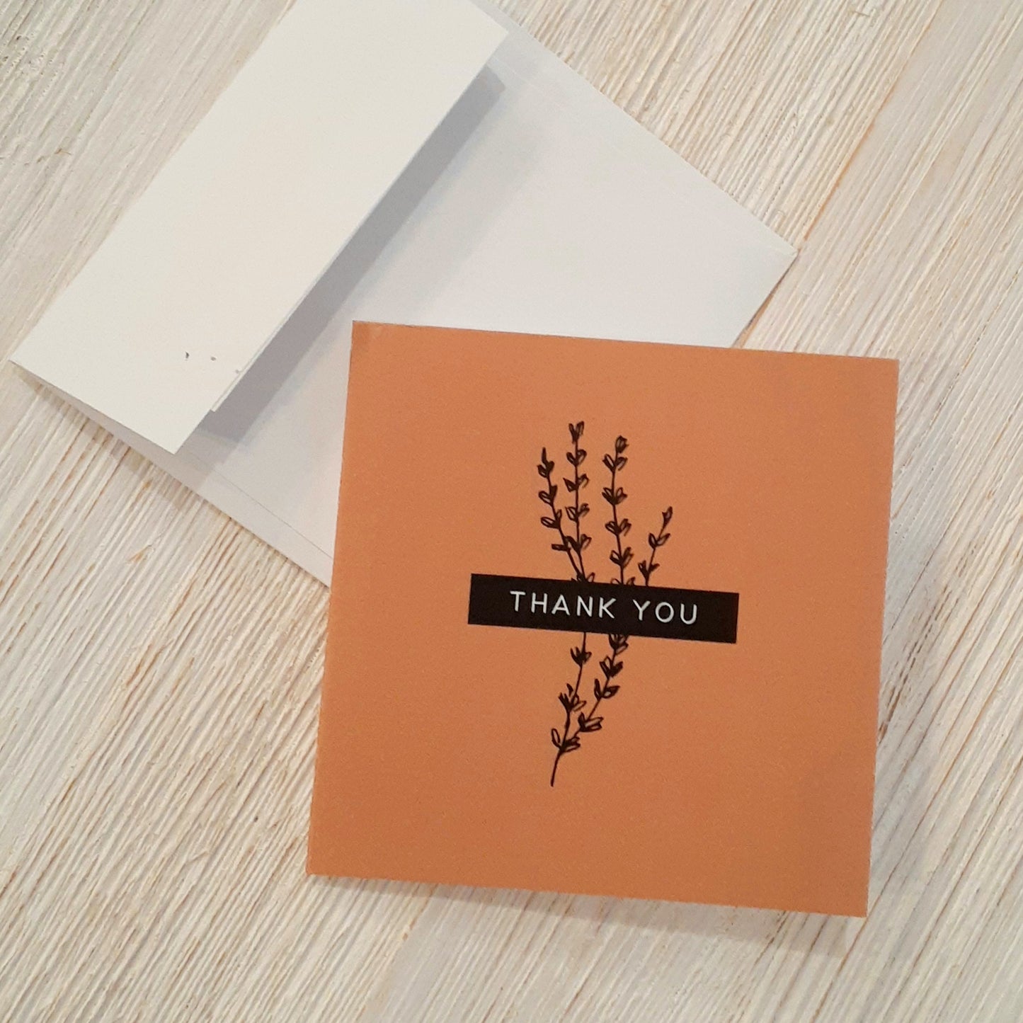 Cutesy Card - Thank You (orange)
